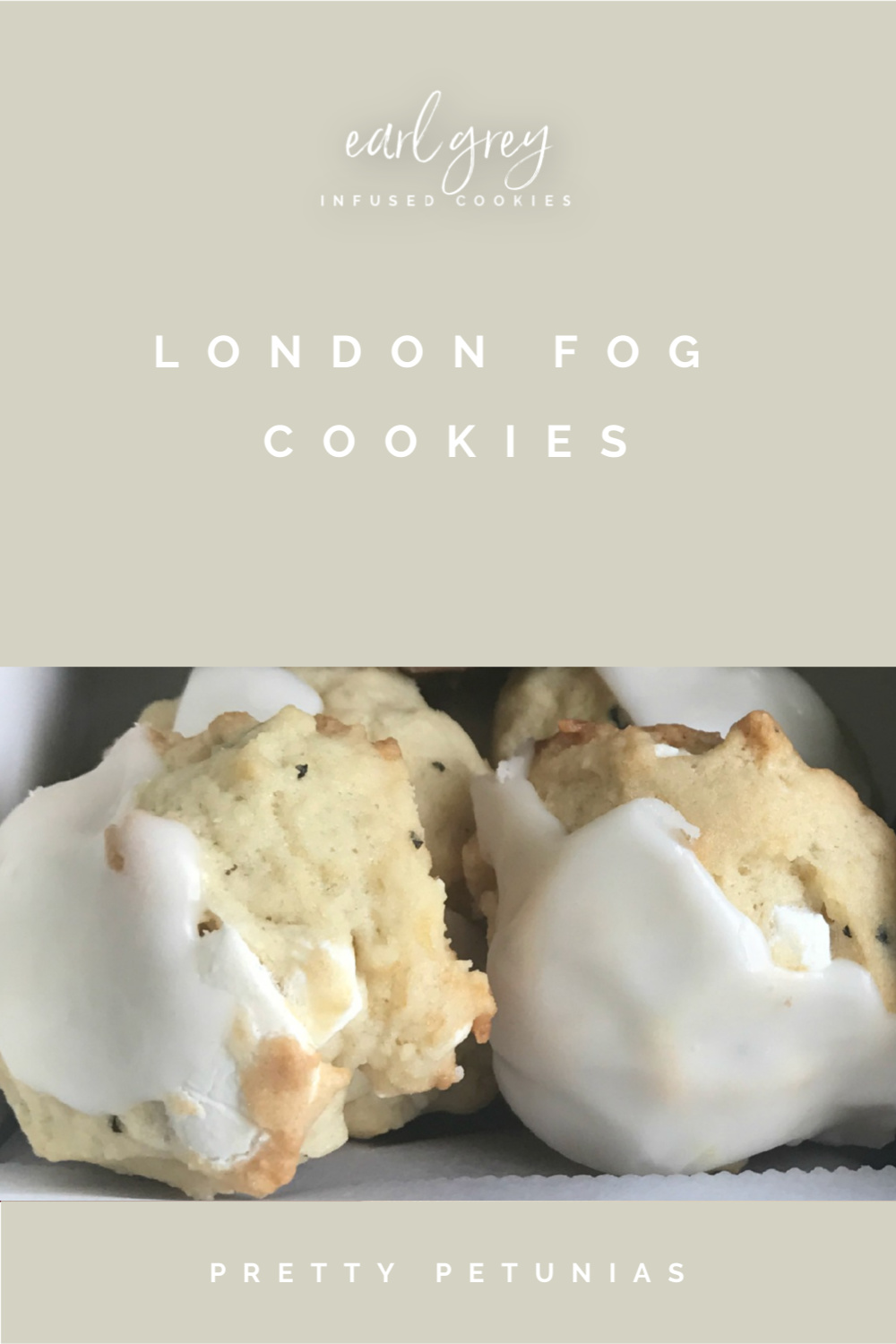 London Fog Cookies - Pretty Petunias